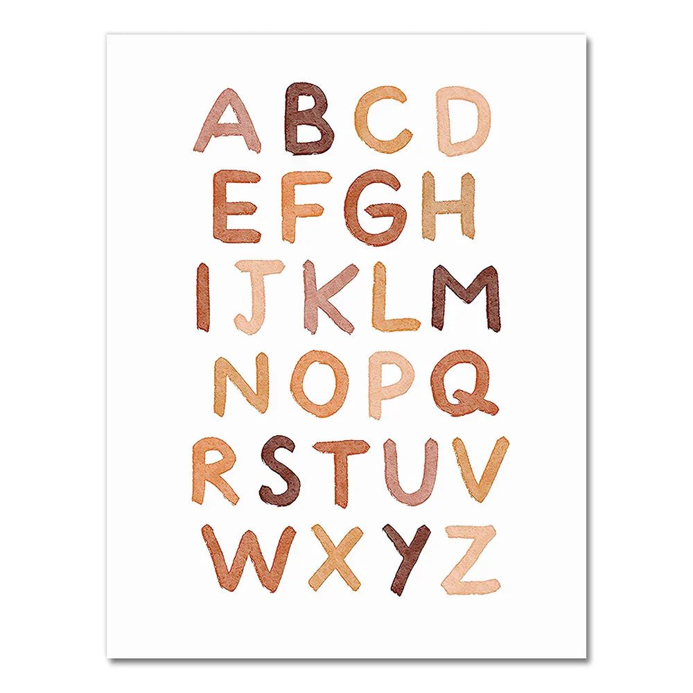 Abc Poster Kinderzimmer - A / 60x90cm Ohne Rahmen