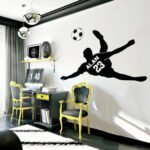 Fussball Wandsticker Kinderzimmer - 120cm x 82cm