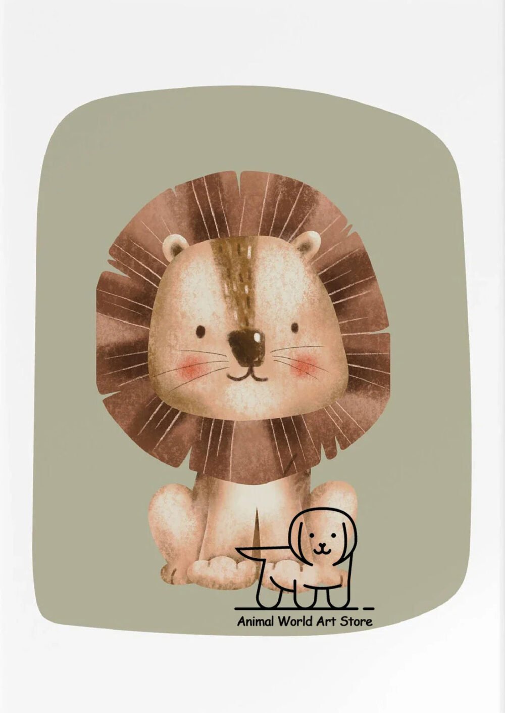 Kinderzimmer Bilder auf Leinwand - 60X90cm - Ungerahmt / Zebra