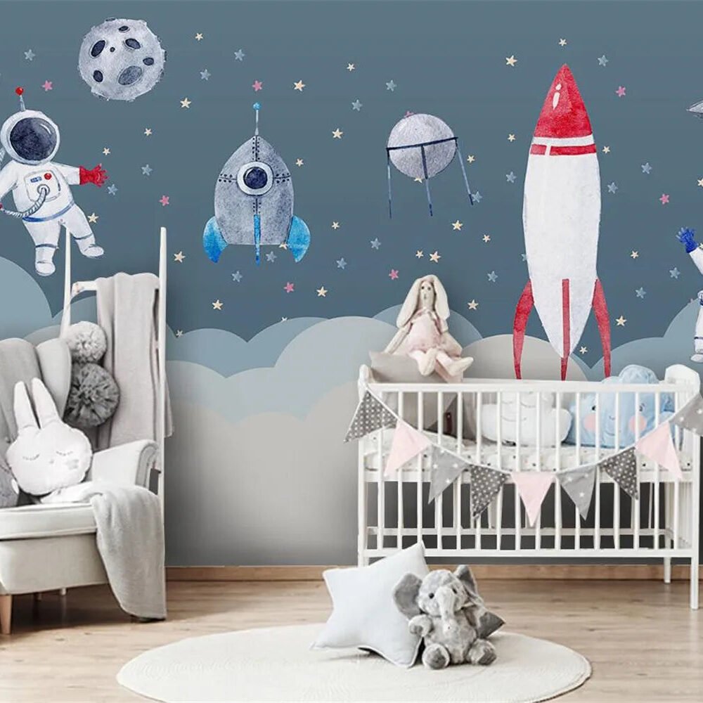 Kinderzimmer Tapete Junge - 1 Quadratmeter / Segeltuch