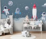 Kinderzimmer Tapete Junge - 1 Quadratmeter / Segeltuch