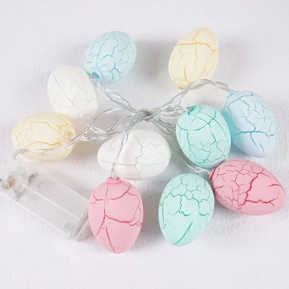 Pastellfarbene dekorative Ostereier Lichterkette für Kinderzimmer Lichterketten Kinderzimmer