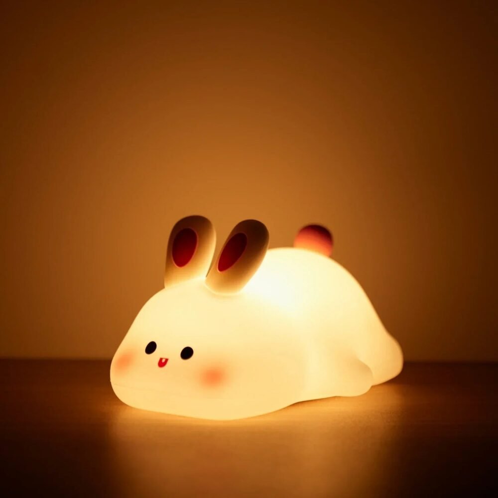 Glühendes Bunny-Nachtlicht für das Kinderzimmer in der Nachtlicht Baby Kollektion