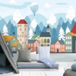 Tapete Selbstklebend Kinderzimmer - Selbstklebendes Segeltuch / 1 Quadratmeter