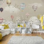 Tapeten Kinderzimmer - Selbstklebendes Segeltuch / 1 Quadratmeter