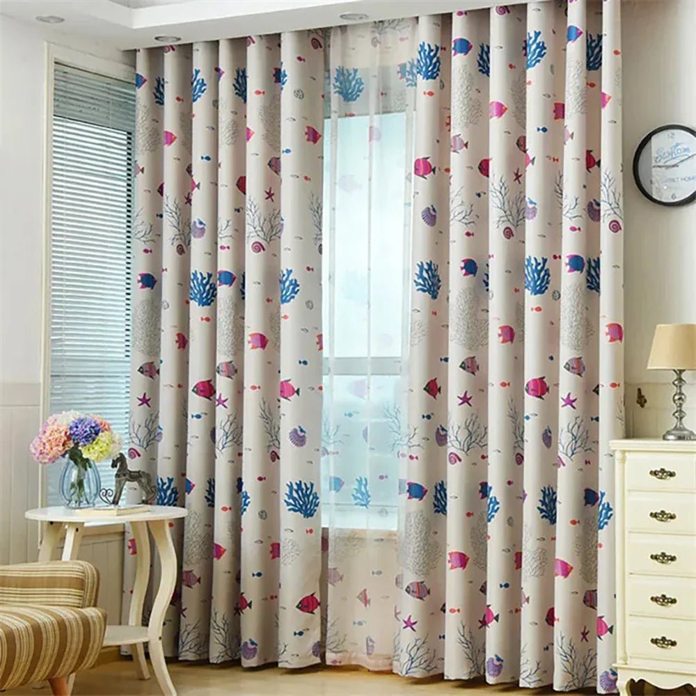 Vorhänge Kinderzimmer Verdunkelung - W132xH160cm / Haken oben(folio)