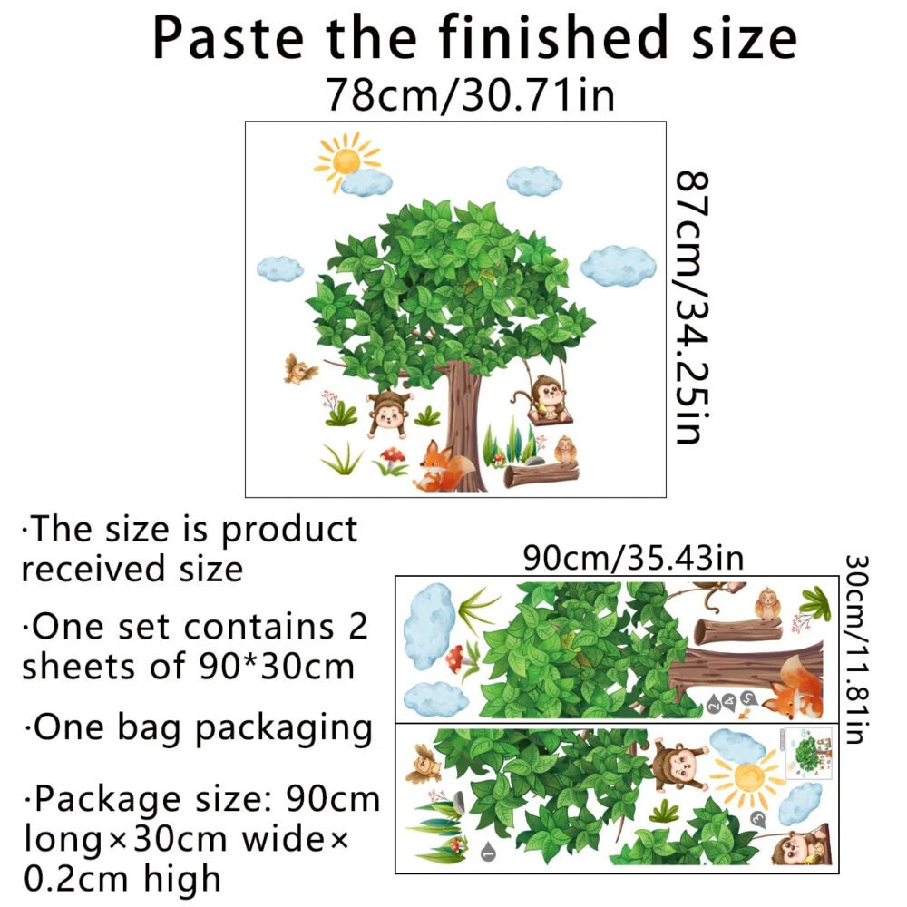 Wandsticker Baum Kinderzimmer