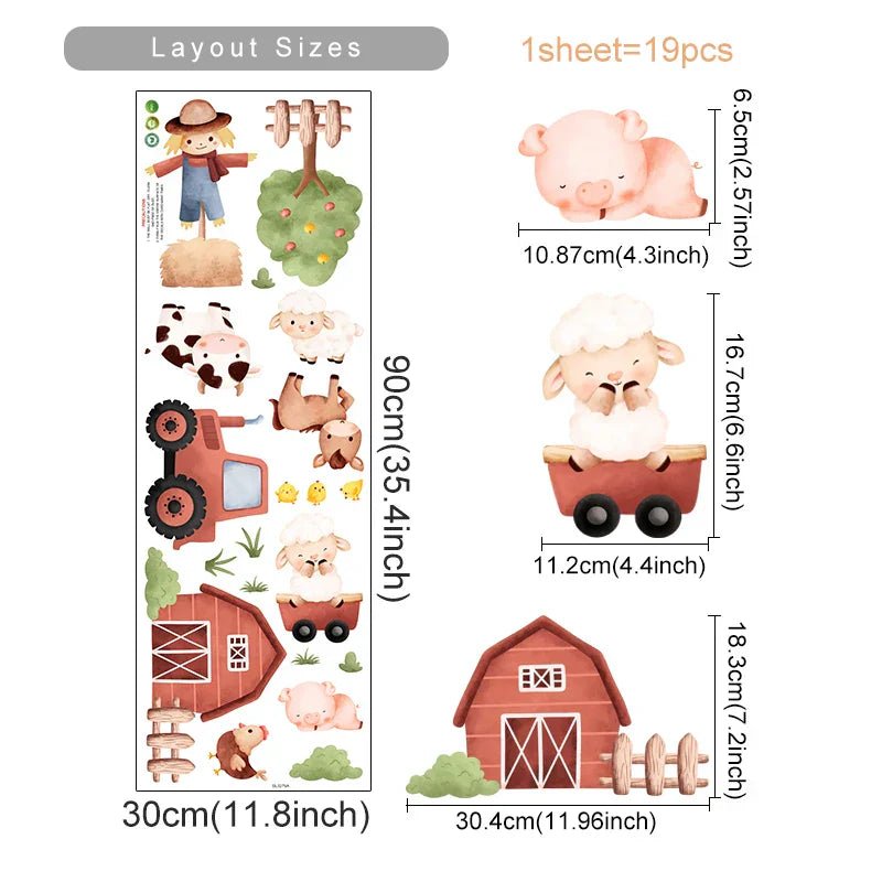 Wandsticker Kinderzimmer Bauernhof
