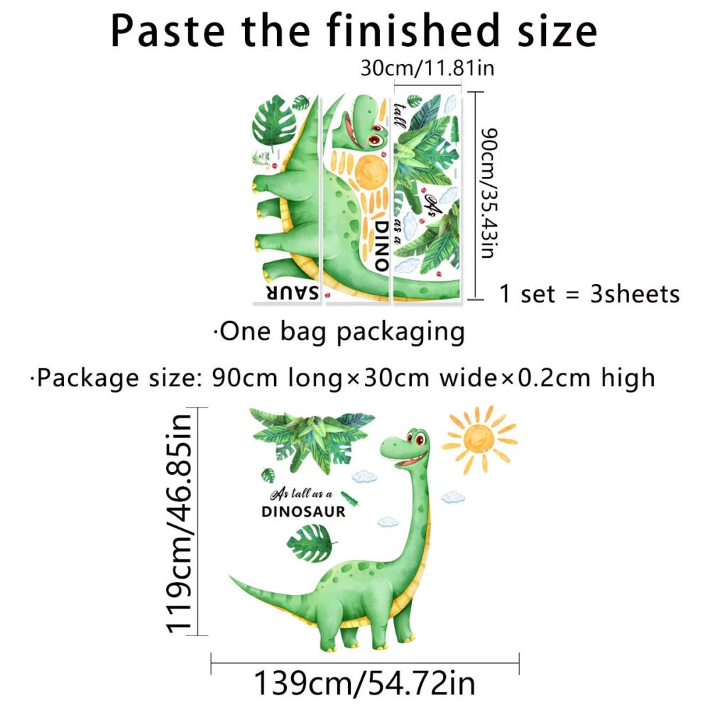 Wandsticker Kinderzimmer Dino