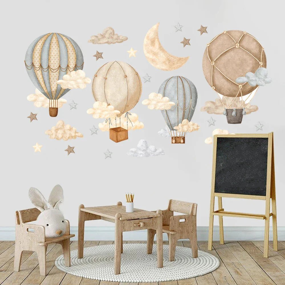 Wandsticker Kinderzimmer Heißluftballon - 54cm x 30cm