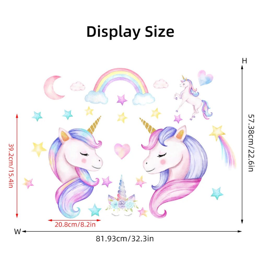 Wandtattoo Kinderzimmer Einhorn