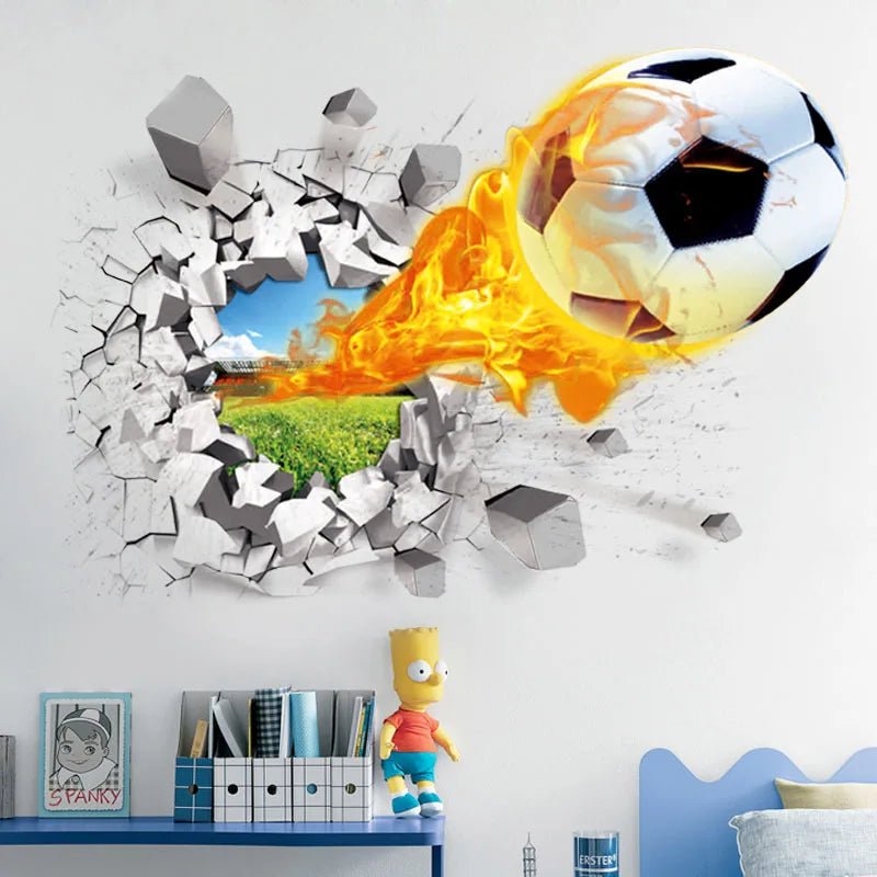 Wandtattoo Kinderzimmer Fussball