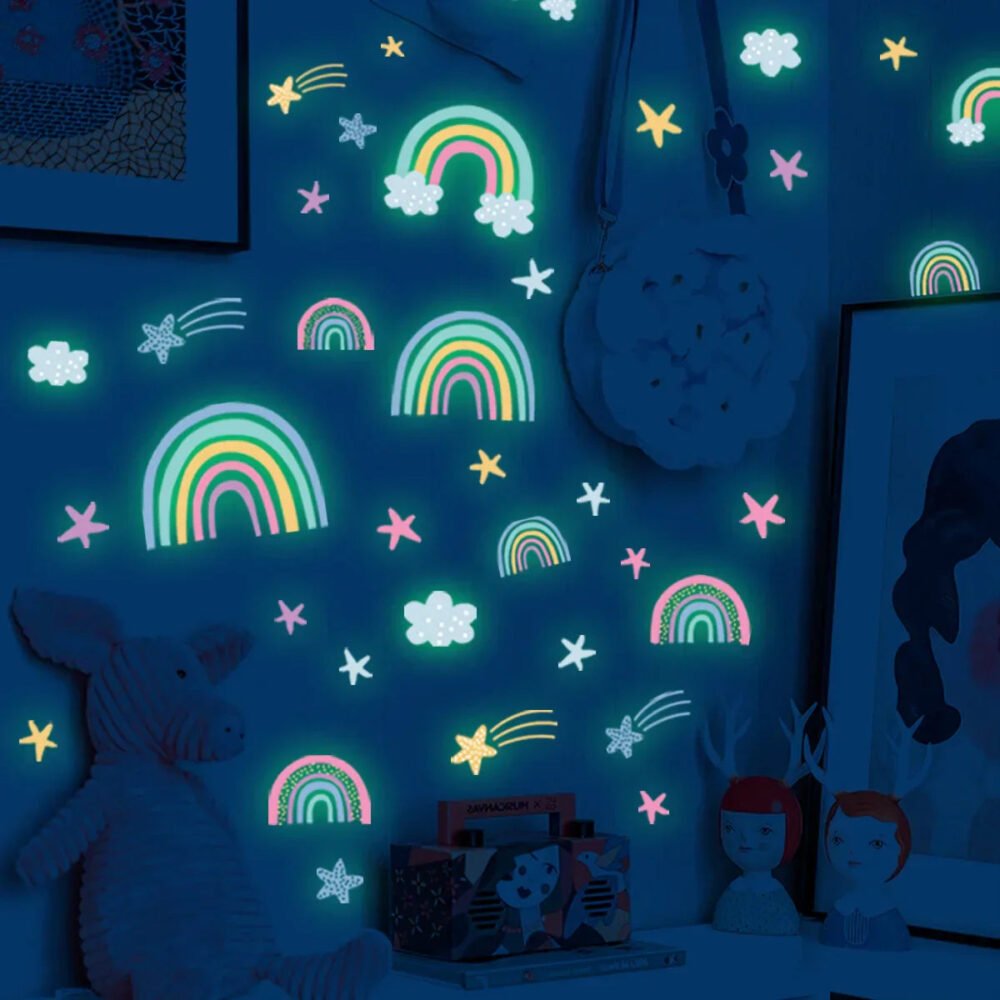 Wandtattoo Kinderzimmer Leuchtend - Set2
