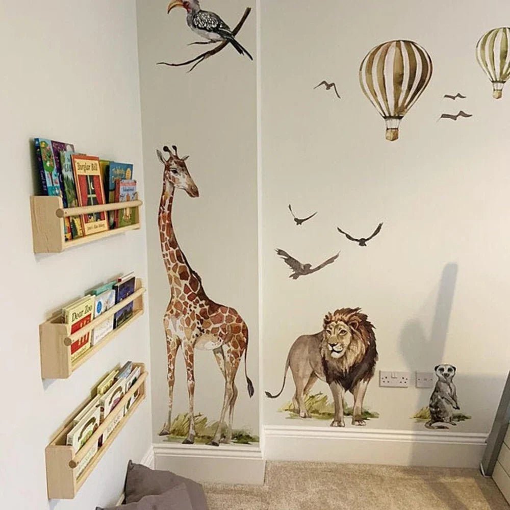 Wandtattoo Kinderzimmer Safari - 100cm x 92cm