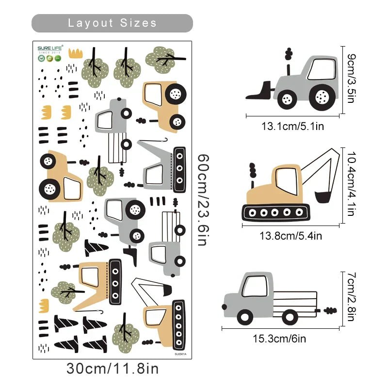 Wandtattoo Kinderzimmer Traktor