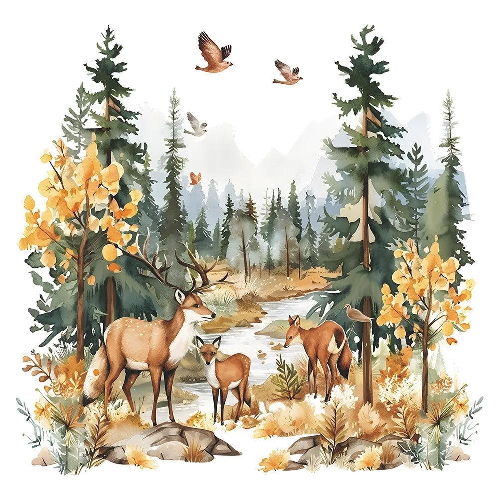 Wandtattoo Wald Kinderzimmer